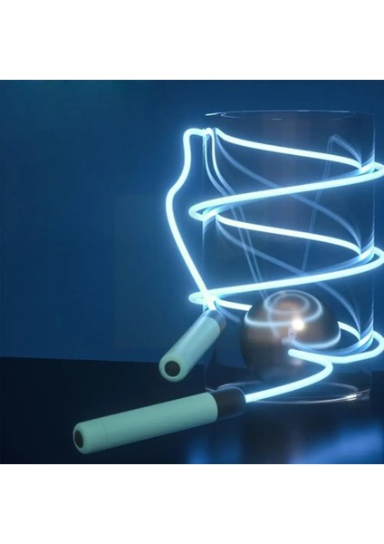 Mavi Stil Taşınabilir Gece Parlayan Ip Atlama Ipi Aydınlık Atlama Eğitim Egzersiz Ekipmanları Hafif Spor Açık Malzemeleri Halat LED Fitne W8Q8 (Yurt Dışından) indirimleri