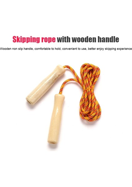 Rastgele Renk Stili Spor Salonu Fitness Atlama Ipi Fitness Ekipmanları Ahşap Saplı Öğrenciler Için Atlama Ipi 2.5 M Eğitim Spor Egzersiz Okul Ev Açık (Yurt Dışından) modelleri