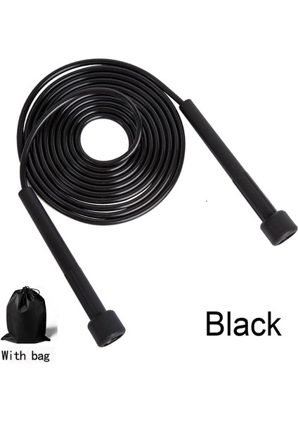 Siyah Stil 280CM Atlama Ipi Pvc Taşınabilir Fitness Ekipmanları Evde Egzersiz Spor Salonu Atlama Ipi Atlama Ipi Egzersiz Ekipmanları Erkekler Kadınlar (Yurt Dışından)