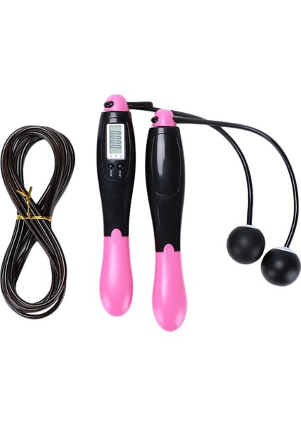 Top Stili ile Açık Pembe Sayaçlı Akülü Atlama Ipleri Dijital Atlama Akıllı Atlama Ipi 4 Modlu Fitness Vücut Geliştirme Fitness Için Egzersiz Ipi (Yurt Dışından)