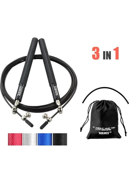 Siyah Stil Crossfit Hız Atlama Ipi Profesyonel Atlama Ipi Mma Boks Spor Için Taşıma Çantası Yedek Kablo ile Egzersiz Eğitimini Atla (Yurt Dışından) modelleri