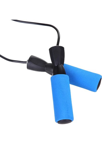 Siyah Stil Unisex Ayarlanabilir Dolaşmayan Hızlı Hızlı Atlama Tel Halat Sünger Atlama Ipi Atlama Kablosu Ev Gym Spor Fitness Aracı (Yurt Dışından) indirimleri