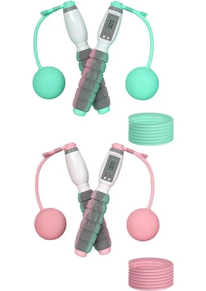 Ip Stili Olmadan 2'si 1 Arada Akülü Atlama Ipleri Akıllı Dijital Kablosuz Atlama Ipi Ağırlık Taşıyan Akülü Toplar + Fitness Vücut Geliştirme Için Ip (Yurt Dışından) modelleri