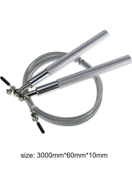 Gümüş Tarzı Atlama Ipleri Fitness Salonu Ağır Çelik Halat Boks Fitness Egzersiz Spor Salonu Egzersiz Için Döner Ip Atlama Ipi (Yurt Dışından)