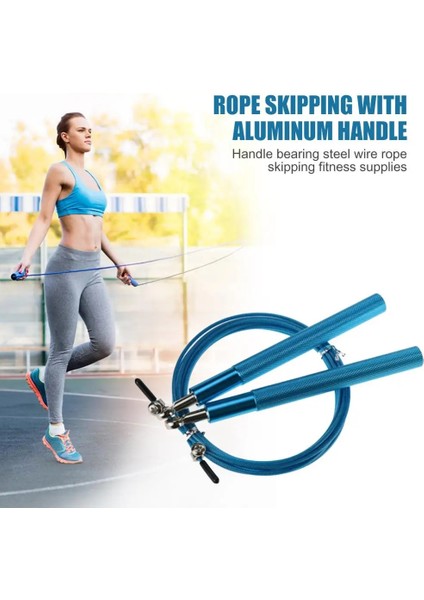 Gümüş Tarzı Atlama Ipleri Fitness Salonu Ağır Çelik Halat Boks Fitness Egzersiz Spor Salonu Egzersiz Için Döner Ip Atlama Ipi (Yurt Dışından) indirimleri