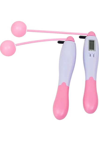 Kablosuz Top Pembesi Stili Akülü Elektronik Atlama Ipi Fitness Akülü Atlama Akıllı Atlama Ipi ile LCD Ekran Sayma Hızı Atlama Sayacı Spor Salonu (Yurt Dışından)