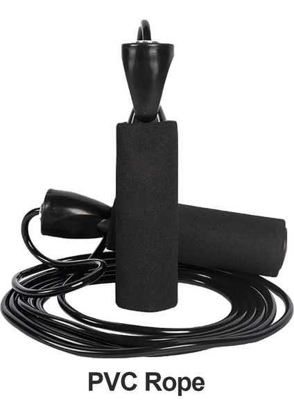 Siyah Stil Yazın Gobygo Pvc Tel Atlama Ipi Ev Hız Eğitimi Fitness Ekipmanları Spor Salonu Fitness Egzersiz Vücut Geliştirme Atlama Yarışması Donatmak (Yurt Dışından)