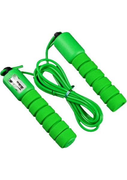 Yeşil Stil Elektronik Sayaçlı Profesyonel Atlama Ipi Ayarlanabilir Hızlı Hızlı Sayma Ip Atlama Ipi Atlama Teli Egzersiz Ekipmanları (Yurt Dışından)