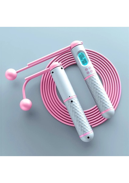 Pembe-Beyaz Tarzı Atlama Ipi Sayacı Dijital Atlama Ipi Hız Crossfit Kaybı Kilo Akülü Ip Atlama Ipi Profesyonel Egzersiz Fitness Ekipmanları (Yurt Dışından)