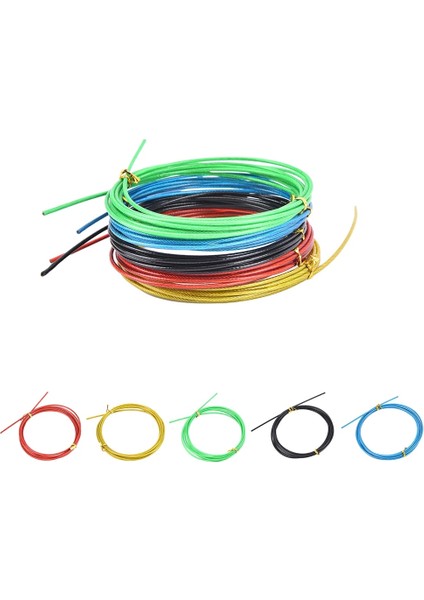 Siyah Stil Renkli Crossfit Değiştirilebilir Tel Kablo Hız Atlama Ipleri Ip Atlama Ipi Li (Yurt Dışından) fırsatları