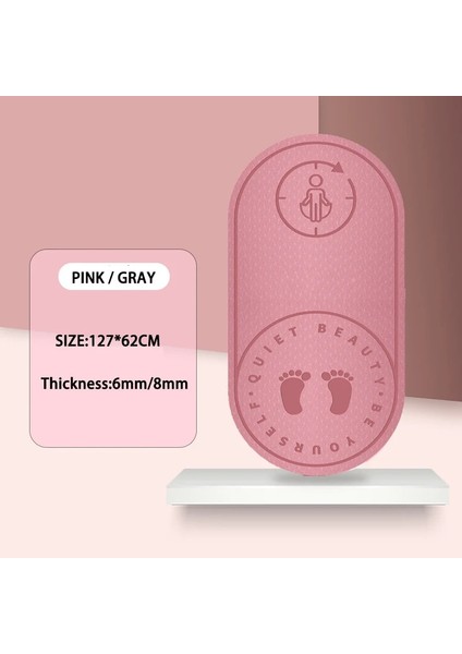 8 mm Pembe Diz Stili Atlama Ipi Mat Kaymaz Mat Tpe Yoga Mat Atlama Zemin Egzersizleri Spor Pedleri Için Sessiz Yoga Pedi Dokulu Kalın 6mm Yüksek Yoğunluk (Yurt Dışından) fırsatları