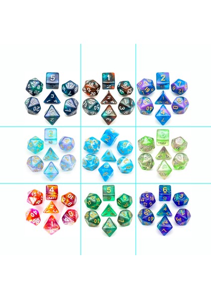 04 Kırmızı Mavi Tarzı Et Glitter Dnd Zar D&d Dice D4 D6 D8 D10 D% D12 D20 Çokyüzlü Oyunlar Zindanlar ve Ejderhalar Için Zar Seti Mtg Rpg (Yurt Dışından) fiyatları