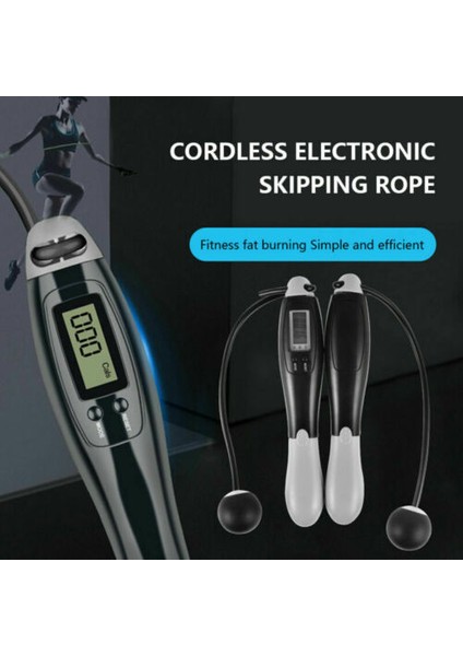 Dijital Kablosuz Kablosuz Atlama Ipi Spor Kalori Sayacı ile Ip Atlama Ipi Her Zaman Her Yerde Sessiz Ip Atlama Ipi (Yurt Dışından)
