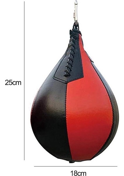 Chaoduo Shop A-0502 Stili Pu Deri Boks Topu Armut Şişme Yetişkinler Fitness Eğitimi Dövüş Egzersizi Çift Uçlu Refleks Boks Hız Topları (Yurt Dışından)