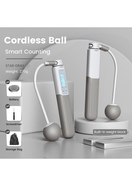 Mor Tarzı Crossfit Atlama Ipi Sayaç Ayarlanabilir Atlama Kablosuz Top Sporları Ip Atlama Zamanlayıcı Bacak Vücut Eğitimi Fitness Ekipmanları (Yurt Dışından)