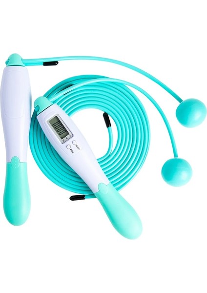 Tel Halat Yeşil Stil Elektronik Atlama Ipi, Fitness Ip Atlama Ipi, Kalori Sayaçlı Ip Atlama Ipi, Ayarlanabilir Uzunluklu Akülü Ip Atlama Ipi (Yurt Dışından)