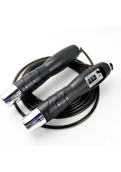 Siyah Stil Sıcak Satış Elektronik Sayma Ağır Crossfit Atlama Ipi Vücut Geliştirme Saplı Rulmanlı Kaymaz Ip Atlama Ipleri (Yurt Dışından) fiyatları