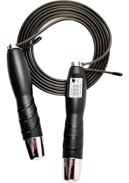 Siyah Stil Sıcak Satış Elektronik Sayma Ağır Crossfit Atlama Ipi Vücut Geliştirme Saplı Rulmanlı Kaymaz Ip Atlama Ipleri (Yurt Dışından) modelleri