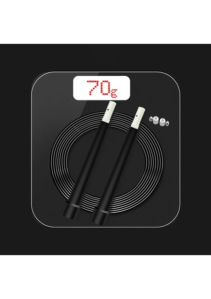 Siyah Stil Kokossi Ayarlanabilir Ip Atlama Ipi Aşınmaya Dayanıklı Çelik Tel Kaymaz Kolu Atlama Ipi Ev Spor Salonu Çift Kullanımlı Taşınabilir Fitness Ekipmanları (Yurt Dışından) fırsatları