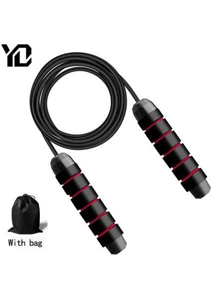 SIYAH-340G Tarzı 300CM Atlama Ipi Rulman Dolaşmayan Hızlı Hızlı Ip Atlama Ipi Fitness Salonu Egzersiz Ekipmanları Evde Egzersiz Yük Atlama Ipi (Yurt Dışından) fiyatları