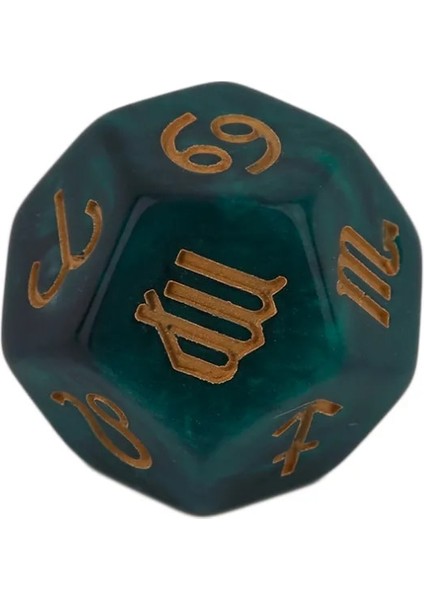 Olyhedral Dijital Zar Astrolojik Zar Seti Ez Constellation Oyunları Için 9 Yönlü Akrilik Zar (Yurt Dışından)
