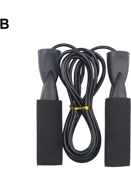 Tek Beden Siyah Stil Atlama Ipi Hız Atlama Ipi Eğitim Ev Fitness Kardiyo Rulman Spor Için Atlama Ipi Kaybetmek Ağırlık Ekipmanları D9I4 (Yurt Dışından)
