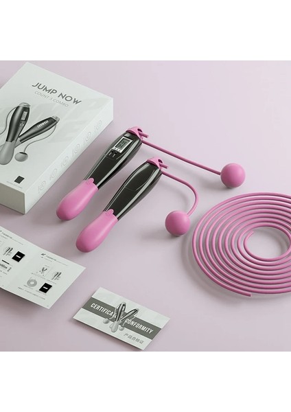 Pembe Tarzı Buzağı Kurtarma Için LCD Dijital Sayaçlı ve Masajlı Ordless Atlama Ipi Fitness Için Ağırlıklı Ipsiz Ip Atlama Ipi (Yurt Dışından)