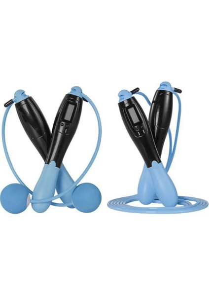 Çift Kullanımlı Mavi Stil Akülü Elektronik Ip Atlama Ipi Gym Fitness Akıllı LCD Ekranlı Atlama Ipi Sayma Hız Sayacı Fitness Eğitim Ekipmanları (Yurt Dışından) modelleri