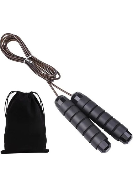 Siyah ve Çanta Stili Ev Egzersiz Ince Vücut Atlama Ipi Dolaşmayan Hızlı Hızlı Atlama Ipi Kablosu Bilyalı Rulmanlar Çelik Ip Atlama Ipi Gym Fitness (Yurt Dışından)