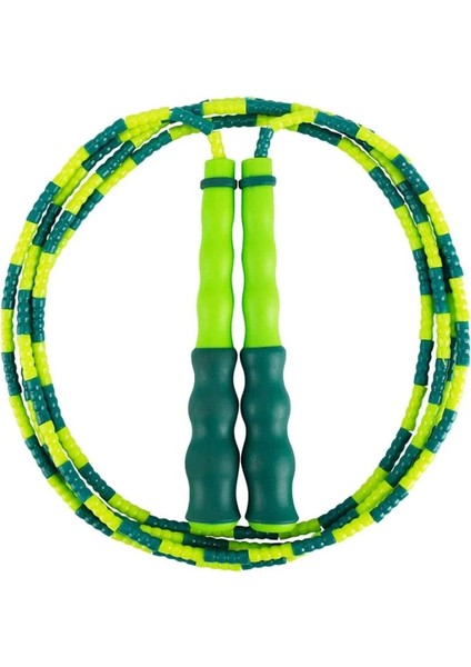 Yeşil Stil Ayarlanabilir Segment Ip Atlama Ipi Yumuşak Boncuklu Atlama Ipi Hız Erkekler Kadınlar Için Erkek Kız Öğrenciler Formda Tutmak Eğitim Egzersiz Ağırlığı (Yurt Dışından)