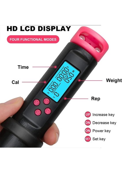 Siyah Stil Elektronik Hızlı Hız Ayarlanabilir Dolaşmayan Hızlı Hızlı Ip Atlama Ipi Çelik Ip Atlama Ipi Spor Salonu Ekipmanları (Yurt Dışından) indirimleri