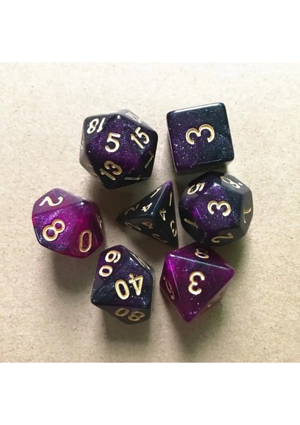 H Tarzı Et Reçine Çokyüzlü Glitter Zar D4 D6 D8 D10 D12 D20 Masa Oyunu Eğlence Için Zar 8 Renkler (Yurt Dışından) fırsatları