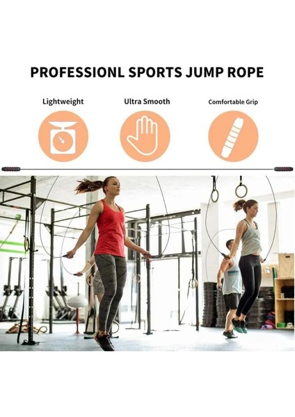 Siyah Kırmızı Stil Atlama Ipi Atlama Ipi Egzersiz Ekipmanları Ayarlanabilir Köpük Ip Atlama Ipi Kaymaz Saplı Aerobik Egzersiz Için Çelik Tel Rulman (Yurt Dışından) modelleri