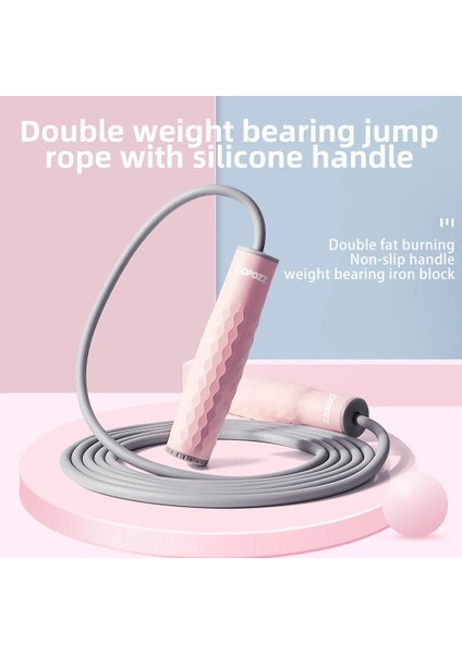 Basit Siyah Stil Çift Ağırlık Rulman Atlama Ipi Dolaşmayan Hızlı Hız Ayarlanabilir Atlama Ipi Egzersiz Kilo Ekipmanları (Yurt Dışından) indirimleri