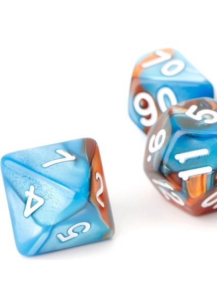 Kırmızı Stil Trpg Board Game Dungeons And Dragons D4-D20 Için 7 Adetlot 1 Akrilik Çokyüzlü Zar (Yurt Dışından)