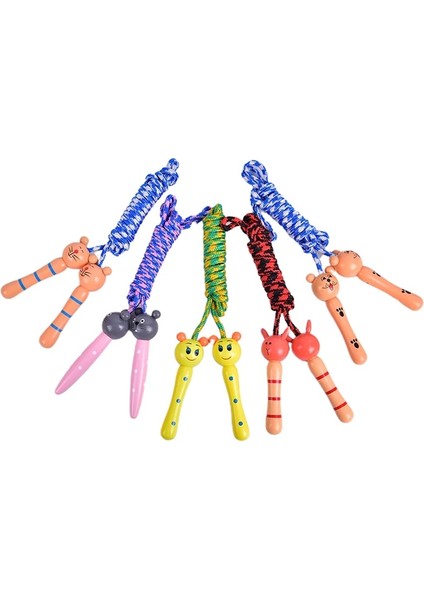 B Tarzı Ahşap Saplı Spor Vücut Geliştirme Fitness Güzel Çizgi Film Ip Atlama Ahşap Saplı 5 Renk Çocuklar Ip Atlama Ipleri (Yurt Dışından) fiyatları
