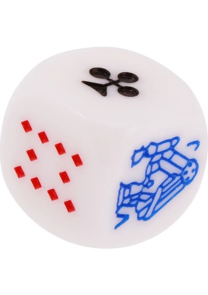 Ded D6 Zar King Queen Jack Akrilik Poker Oyun Kart Oyunu Dices (Yurt Dışından) modelleri