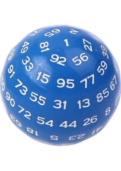 Mavi Stil Ded Çokyüzlü Zar D100 Masa Tahtası Rol Yapma Oyunu Için Çok Taraflı Akrilik Zar (Yurt Dışından)