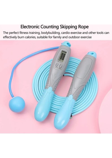 Siyah Stil Elektronik Dijital Sayaç Atlama Ipi Ip Atlama Ipi ile Top Egzersiz Aracı Spor Fitness (Yurt Dışından) fırsatları