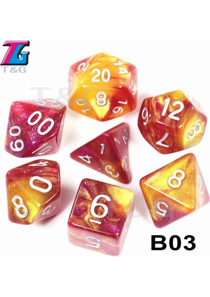 B03 Stili Super Universe Galaxy Dnd Zar Seti D4-D20 Rpg Noel Hediyesi Seçmek Için En Iyi Giftolors (Yurt Dışından)