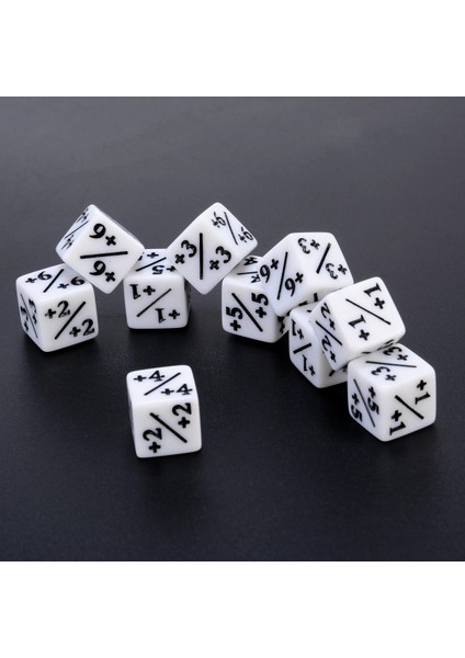 +1+1 Beyaz Zar Sayaçları Magic Için Taşınabilir Dijital Zarlar Toplama ve Mtg Oyunları Poker Bar Kumar Eğlence Aracı (Yurt Dışından)