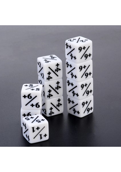 +1+1 Beyaz Zar Sayaçları Magic Için Taşınabilir Dijital Zarlar Toplama ve Mtg Oyunları Poker Bar Kumar Eğlence Aracı (Yurt Dışından) fırsatları