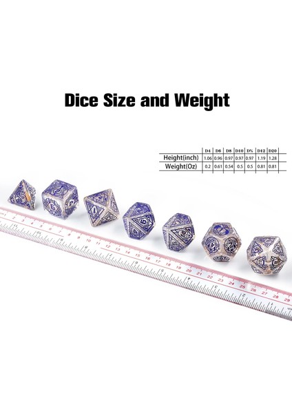 Parlak Mavi Tarzı 25MM Reçine Zar Saydam Çokyüzlü D&d Zar Seti, Dnd Rolling ve Tabl Için Hediye Metal Kutulu (Yurt Dışından) indirimleri