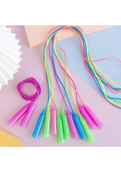 Rastgele 1pc Stili Çocuklar Kızlar Erkekler Için Atlama Ipi Ayarlanabilir Yumuşak Ip Atlama Ipi ile Çocuklar Için Şeker Renk Kolları Öğrenciler Rastgele 1 Adet (Yurt Dışından) fırsatları