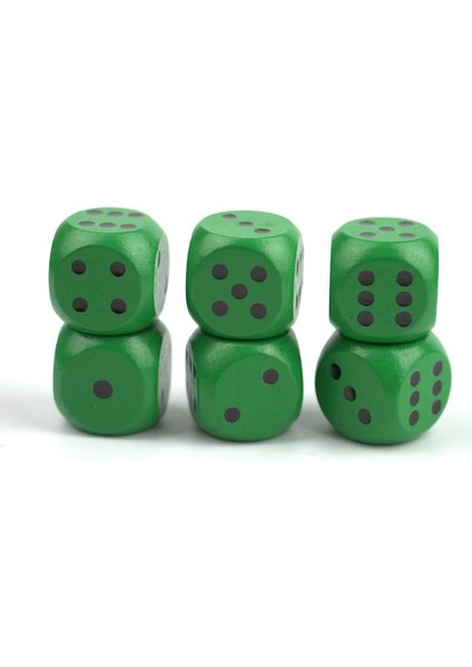 No.8 Stili Ack Ahşap Zar Renkli Masif Ahşap Altın Siyah Nokta Oyunu Yuvarlak Zar Mahjong Zar Içme (Yurt Dışından)