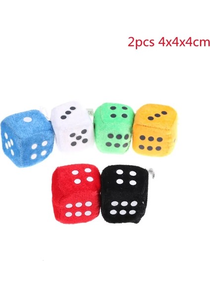 2 Adet 4X4X4CM Tarzı Içme Zar Akrilik Köşe Altıyüzlü Zar Kulübü Parti Masası Oyun Oynama Rpg Zar Seti Lot Beyaz Yuvarlak (Yurt Dışından)