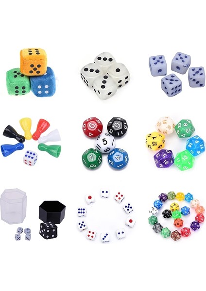 2 Adet 4X4X4CM Tarzı Içme Zar Akrilik Köşe Altıyüzlü Zar Kulübü Parti Masası Oyun Oynama Rpg Zar Seti Lot Beyaz Yuvarlak (Yurt Dışından)