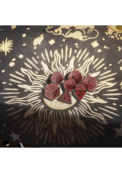 Beyaz Stil 7 Parça Çokyüzlü Kalıp Oyma Desen Zar Seti D3 D6 D8 D10 D12 D20 Rpg Dnd Oyunu Için (Yurt Dışından) fiyatları