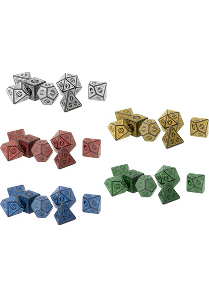 Beyaz Stil 7 Parça Çokyüzlü Kalıp Oyma Desen Zar Seti D3 D6 D8 D10 D12 D20 Rpg Dnd Oyunu Için (Yurt Dışından) modelleri