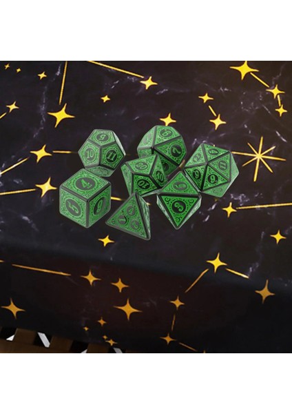 Beyaz Stil 7 Parça Çokyüzlü Kalıp Oyma Desen Zar Seti D3 D6 D8 D10 D12 D20 Rpg Dnd Oyunu Için (Yurt Dışından) fırsatları